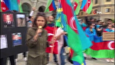 parlamento -  - İsveç'teki Azerbaycanlılardan parlamento önünde Ermenistan protestosu Videosu