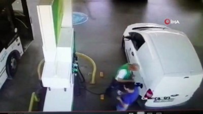 akaryakit istasyonu -  Katil zanlısının benzin istasyonundaki görüntüleri ortaya çıktı Videosu