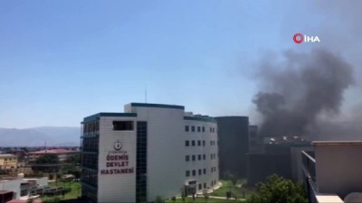 itfaiye araci -  Ödemiş Devlet Hastanesinde yangın Videosu