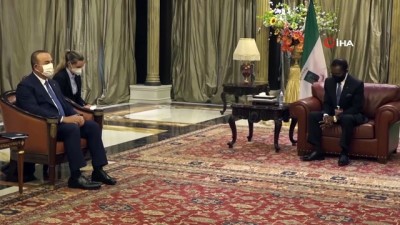 - Bakan Çavuşoğlu, Ekvator Ginesi Cumhurbaşkanı Mbasogo tarafından kabul edildi