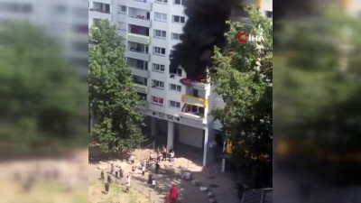  - Fransa'da yangından kaçan iki çocuk pencereden atladı