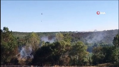 helikopter -  Tekirdağ’da iki ilçeyi yakan orman yangını ot makinesinden çıkmış Videosu