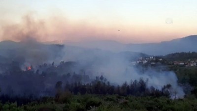helikopter - Ormanlık alanda yangın çıktı - ANTALYA Videosu