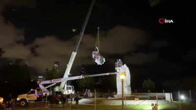  - ABD’de Kristof Kolomb’a ait heykellerden biri daha kaldırıldı