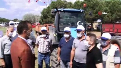 asad -  Silivri’de çiftçiye ücretsiz çuval çuval tohumluk arpa dağıtıldı Videosu