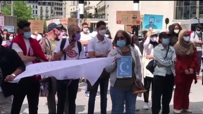 sivil toplum - Belçika'da Uygur Türkleri, Çin'i, Sincan Uygur Özerk Bölgesi'de uyguladığı politika nedeniyle protesto etti - BRÜKSEL Videosu