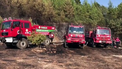 itfaiye araci - Bucak'ta çıkan orman yangını kontrol altına alındı (2) - BURDUR Videosu