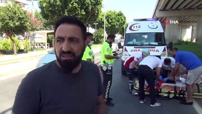 kaygan zemin -  Kırmızı ışıkta durmak için fren yaptı hastanelik oldu Videosu