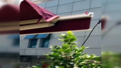 kamera -  Antalya'da çatıdaki klima yangını korkuttu Videosu