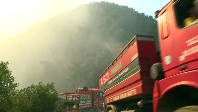 teleferik - Balçova'da orman yangını (4) - İZMİR Videosu