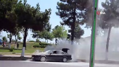 otomobil yangini -   Ordu'da otomobil yangını Videosu