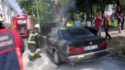 sahil yolu - Ordu’da seyir halindeki otomobil yandı Videosu