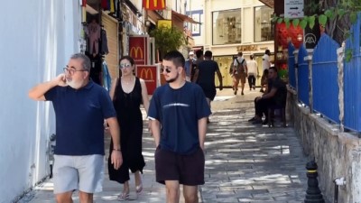 golgeli - Bodrum'da sahillerde yoğunluk yaşanıyor - MUĞLA Videosu