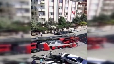  Gaziantep’te 5. katta çıkan yangın korkuttu