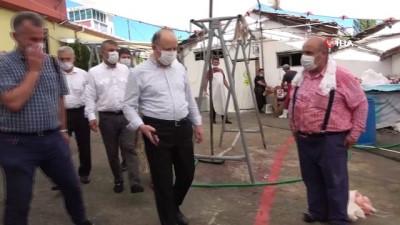  Maltepe Kaymakamı, kurban kesim alanlarını denetledi