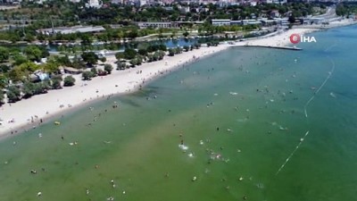   Menekşe Plajı’nda bayram yoğunluğu