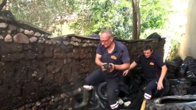 Yangında mahsur kalan kedi yavrularını itfaiye kurtardı - AFYONKARAHİSAR