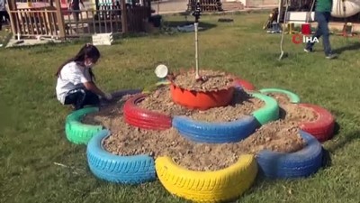 genclik merkezi -  Atık malzemelerden 'Gençlik Dönüşüm Bahçesi' oluşturdu Videosu