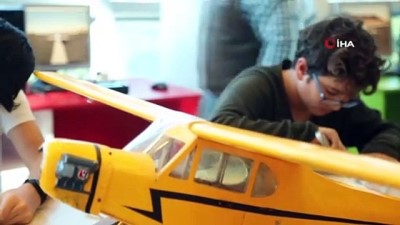 maket ucak -  Küçükçekmece’de yeni Vecihi Hürkuşlar yetişiyor Videosu
