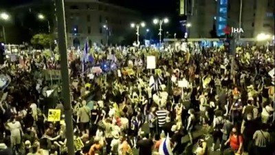 basbakanlik konutu -  İsrail’de Netanyahu karşıtı gösteriler devam ediyor Videosu