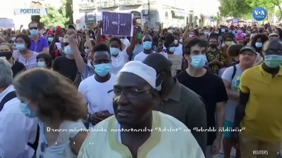 Portekiz'de Irkçı Cinayet Protestosu