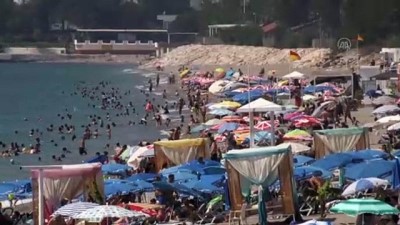 golgeli - Sahillerde bayram yoğunluğu - ANTALYA Videosu