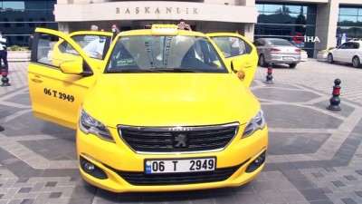 taksi soforleri -  - Başkent taksilerine şeffaf panel uygulaması Videosu