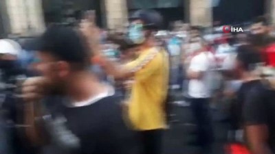gaz bombasi -  - Lübnan’da hükümetin istifası sonrası protestolar yeniden başladı Videosu