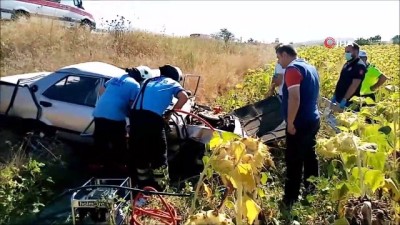 agir yarali -  Otomobil hurdaya döndü: 2 ağır yaralı Videosu