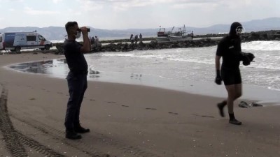 dalgic polis - Denizde kaybolan genci arama çalışmaları sürüyor - SAMSUN Videosu