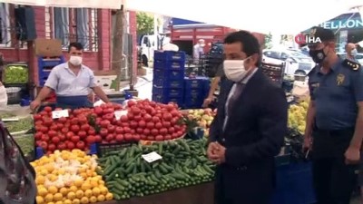 pazar esnafi -  Üsküdar Belediye Başkanı Türkmen maske takana ayrıcalık istedi esnaf kabul etti Videosu