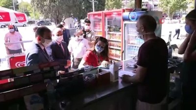mutfak tupu -  Vali Özkan ve Başkan Altay maske ve sosyal mesafe denetimlerine katıldı Videosu