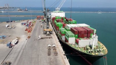 parmak - İskenderun'daki uluslararası liman, Lübnan'a destek için hazır - HATAY Videosu