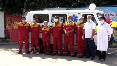 solunum cihazi - Kırgızistan'daki Türk iş adamlarının Kovid-19 ile mücadeleye desteği sürüyor - BİŞKEK Videosu