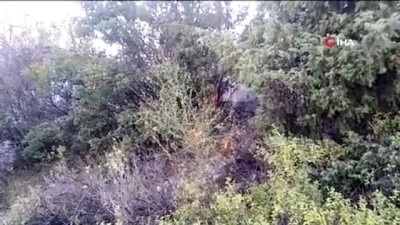  Piknikçilerin uğrak yeri olan Esenpınar Göleti'nin çevresinde yangın çıktı