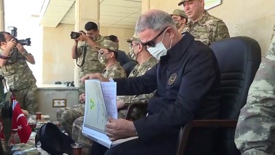 yarali askerler - Bakan Akar, Türkiye-Azerbaycan ortak tatbikatını izledi - BAKÜ Videosu