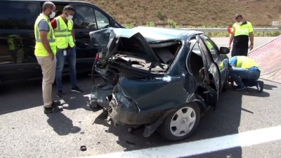 ilk mudahale -  Kuzey Marmara Otoyolu’nda feci kaza: 1 ölü, 2’si çocuk 4 yaralı Videosu