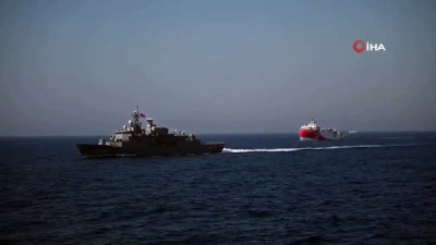  MSB: ”Türk Deniz Kuvvetleri, MTA ORUÇ REİS araştırma gemimize refakat ve koruma görevine ilk günkü kararlılıkla ve aynı gemilerle devam etmektedir”