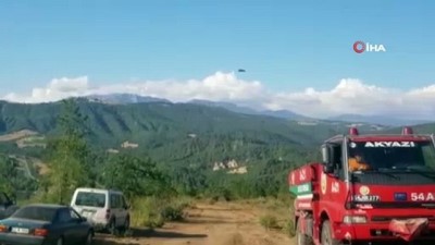 yukselen -  Sakarya’da ormanlık alanda yangın Videosu