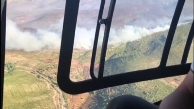 makilik alan - Bakan Pakdemirli, Çeşme'deki yangın bölgesini havadan inceledi (2) - İZMİR Videosu