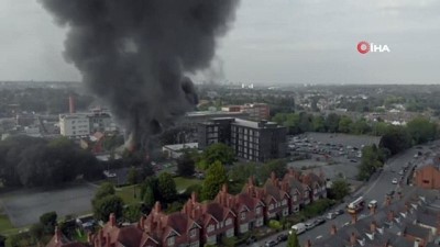 yangin panigi -  - Birmingham’da korkutan yangın Videosu