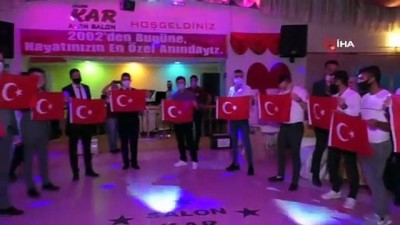 isaf -  Gelin, damat ve arkadaşları tüyleri diken diken etti Videosu