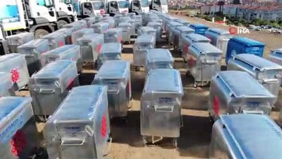 yerli uretim -  Karesi’ye 500 yeni çöp konteynerı Videosu