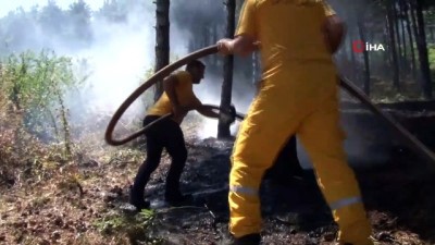 itfaiye araci -  Uludağ eteklerinde korkutan yangın Videosu