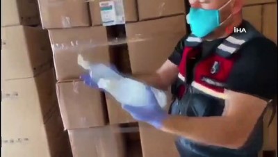bandrol -  Jandarmadan sahte dezenfektan operasyonu Videosu