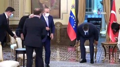  - Bakan Çavuşoğlu, Venezuela Devlet Başkanı Maduro tarafından kabul edildi