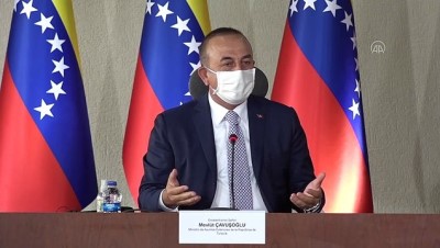 Çavuşoğlu ve Arreaza, Türkiye ile Venezualla arasında yapılan anlaşmaların imza törenine katıldı - CARACAS