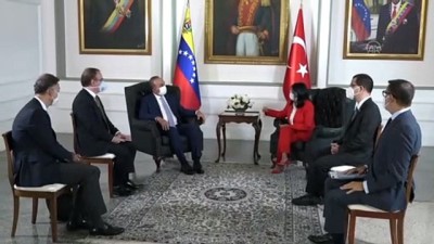 Çavuşoğlu, Venezuela Cumhurbaşkanı Başyardımcısı Rodriguez ile görüştü - CARACAS