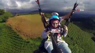 parasutcu -  Rize'de yamaç paraşütü yapanların zor anları Videosu