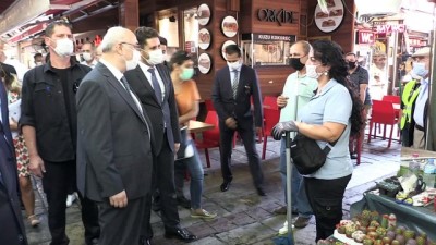 belediye baskani - İzmir Valisi Köşger, Kovid-19 tedbirleriyle ilgili denetimlere katıldı Videosu